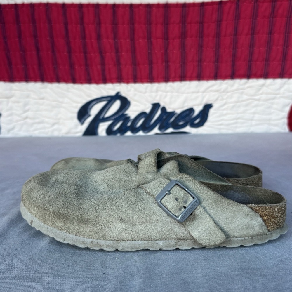 Size 39/W8/M6 -‎ Birkenstock Boston Mule Bone Sandals Men's